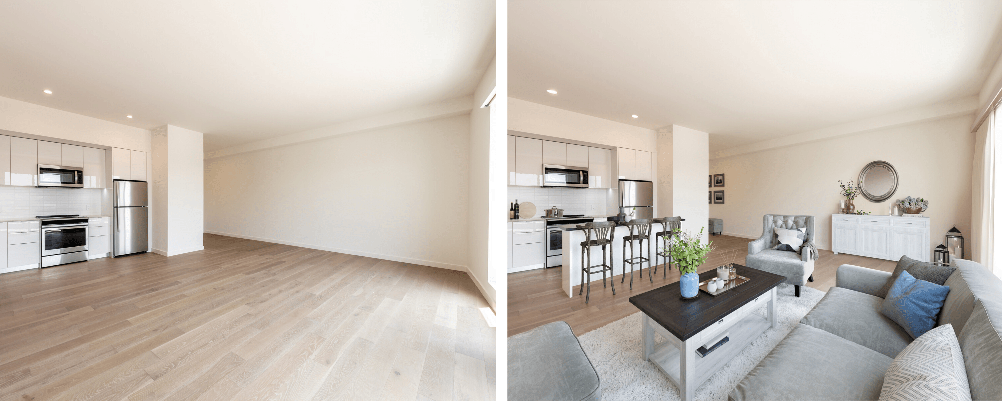 16 Stunning Apartment Virtual Staging Before and After Photos